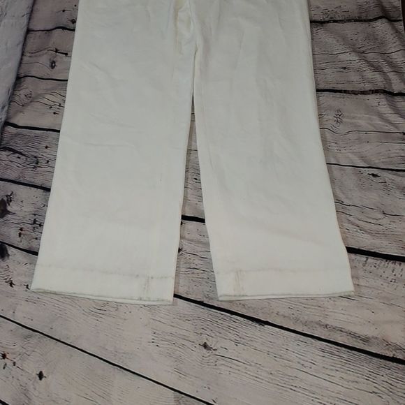 White Flowy Halston Heritage Strapless Jumpsuit - 2 - Picture 10 of 14